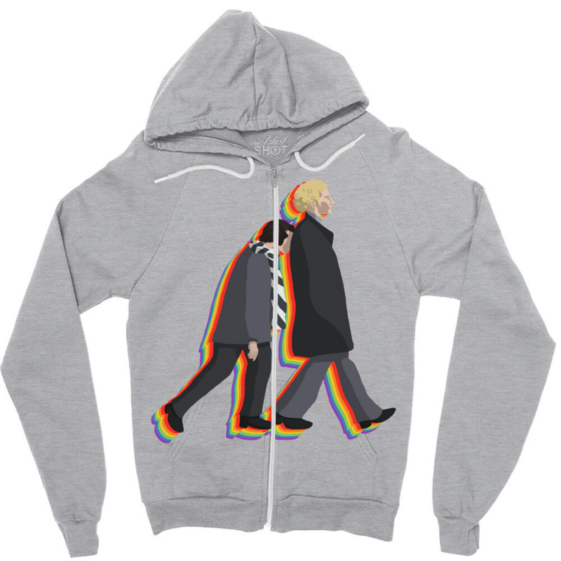 Simon & Garfunkel Vintage Rainbow Zipper Hoodie | Artistshot