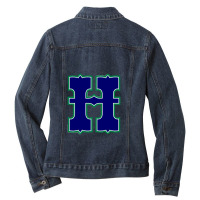 Highland High School Baskett Ball Ladies Denim Jacket | Artistshot