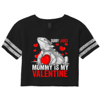 Sorry Ladies Mommy Is My Valentine Bearded Dragon Rescue Scorecard Crop Tee | Artistshot