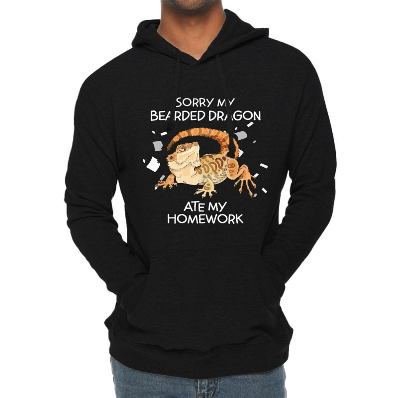 Sorry My Bearded Dragon Ate My Homework 1 Lightweight Hoodie by AURRADILLARD | Artistshot