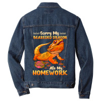 Sorry My Bearded Dragon Ate My Homework 2 2 Men Denim Jacket | Artistshot