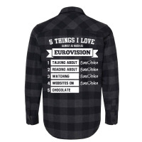 Things I Love Almost As Much As Eurovision Flannel Shirt | Artistshot