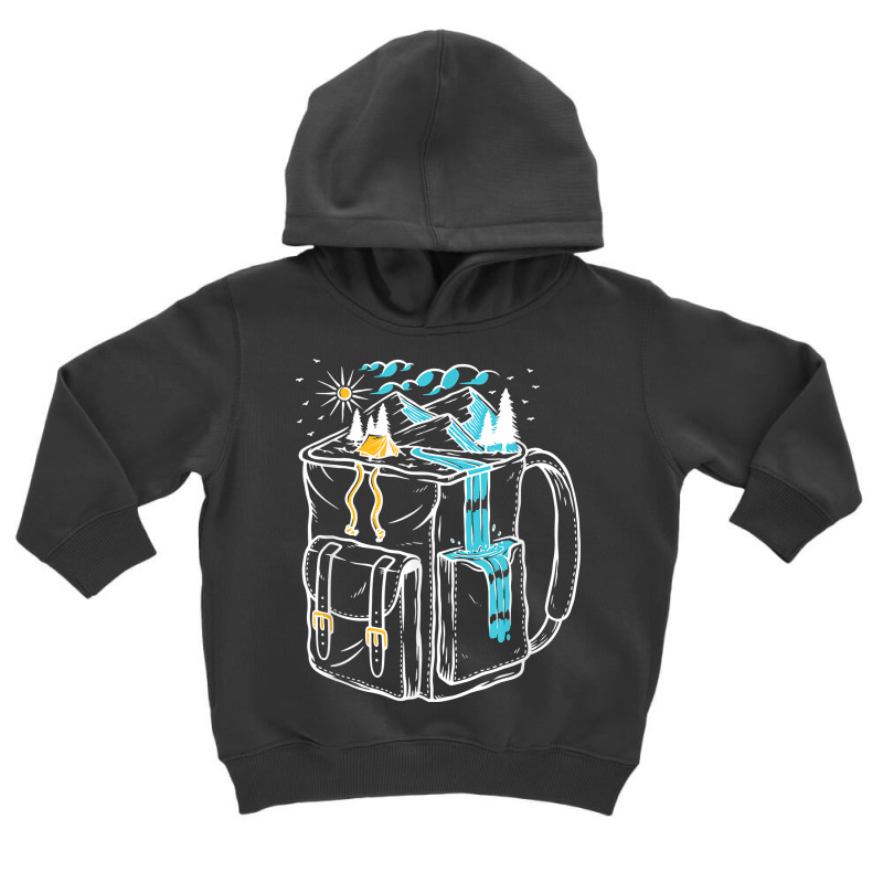 Miniature Art Carabiner Mountains Camping Travel Love T Shirt Toddler Hoodie | Artistshot