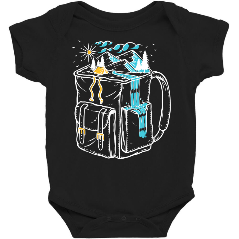 Miniature Art Carabiner Mountains Camping Travel Love T Shirt Baby Bodysuit | Artistshot