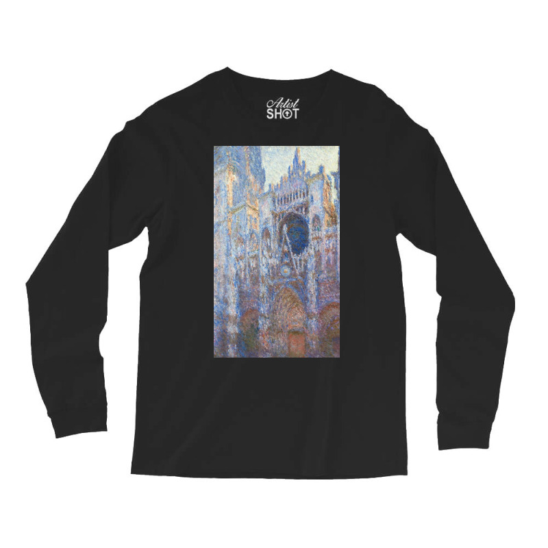 Claude Monet Rouen Cathedral, West Façade Long Sleeve Shirts by Brownuh | Artistshot