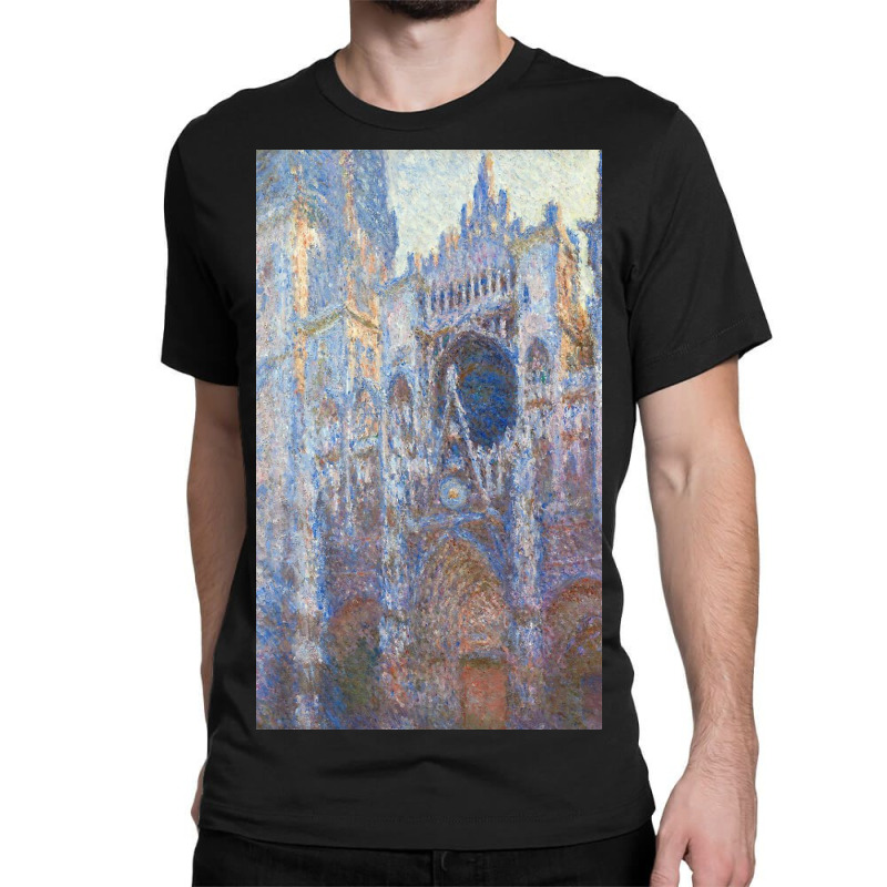 Claude Monet Rouen Cathedral, West Façade Classic T-shirt by Brownuh | Artistshot