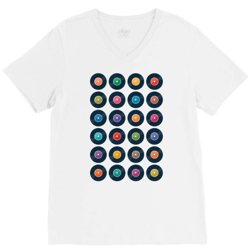 Vinyl Record Collection V-neck Tee | Artistshot