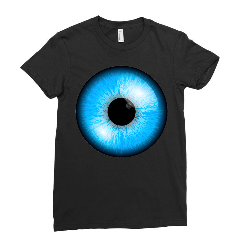 Artistshot Limited Edition Blue Eye Anger Angry Beach Blue Blue Eyes E Ladies Fitted T-Shirt by lykhongduong9enev3 | Artistshot