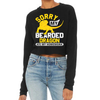 Sorry My Bearded Dragon Ate My Homework Lizard Lover Cropped Sweater | Artistshot