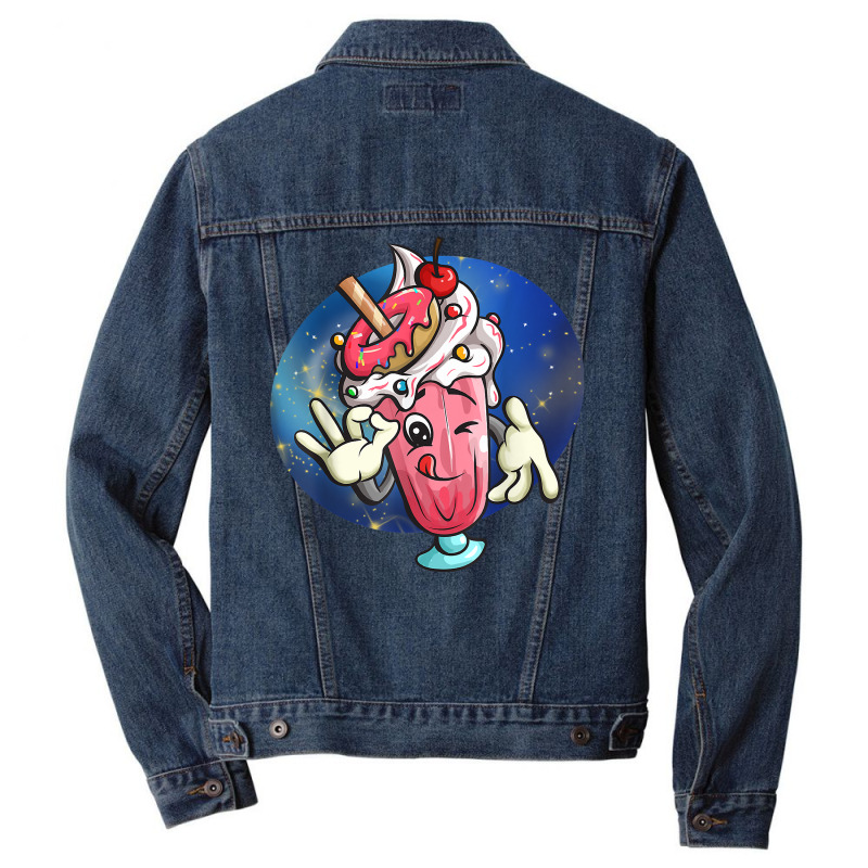 Milkshake Universum Astronaut T Shirt Men Denim Jacket by mal1o2poncio | Artistshot