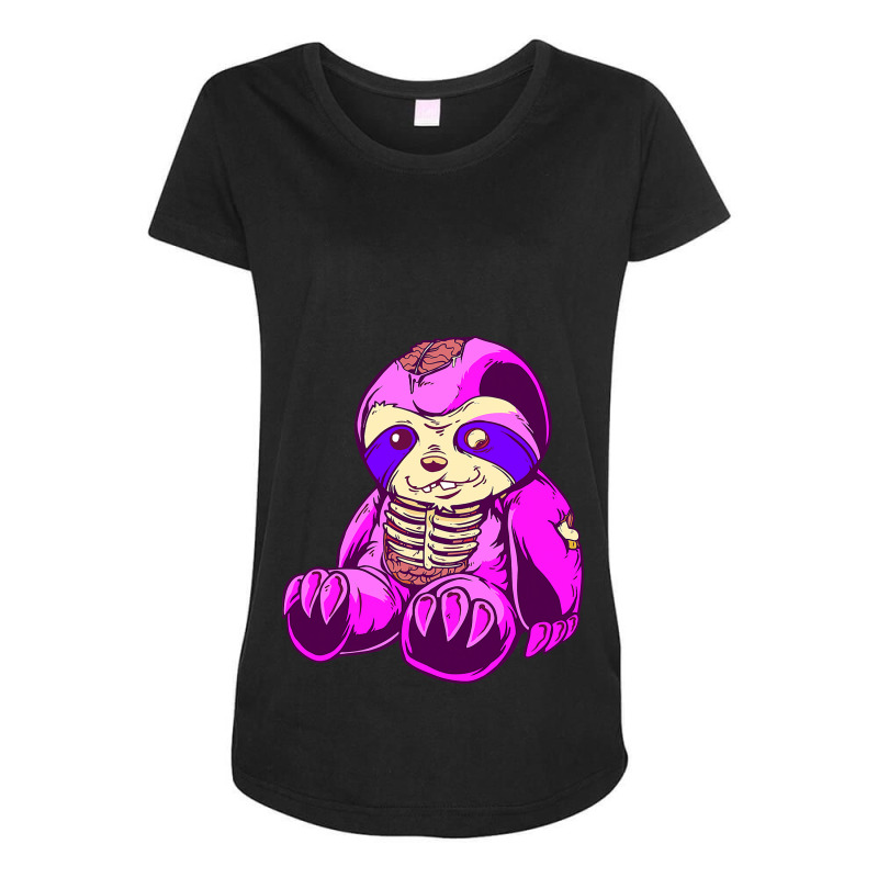 Pastel Goth Kawaii Creepy Bear Skeleton Wicca Witchy Bear Maternity Scoop Neck T-shirt by SCOTTALLENZ | Artistshot