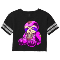 Pastel Goth Kawaii Creepy Bear Skeleton Wicca Witchy Bear Scorecard Crop Tee | Artistshot