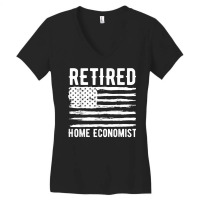 Retired Home Economist Profession American Flag T Shirt Women's V-neck T-shirt | Artistshot