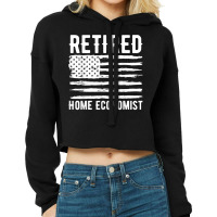 Retired Home Economist Profession American Flag T Shirt Cropped Hoodie | Artistshot