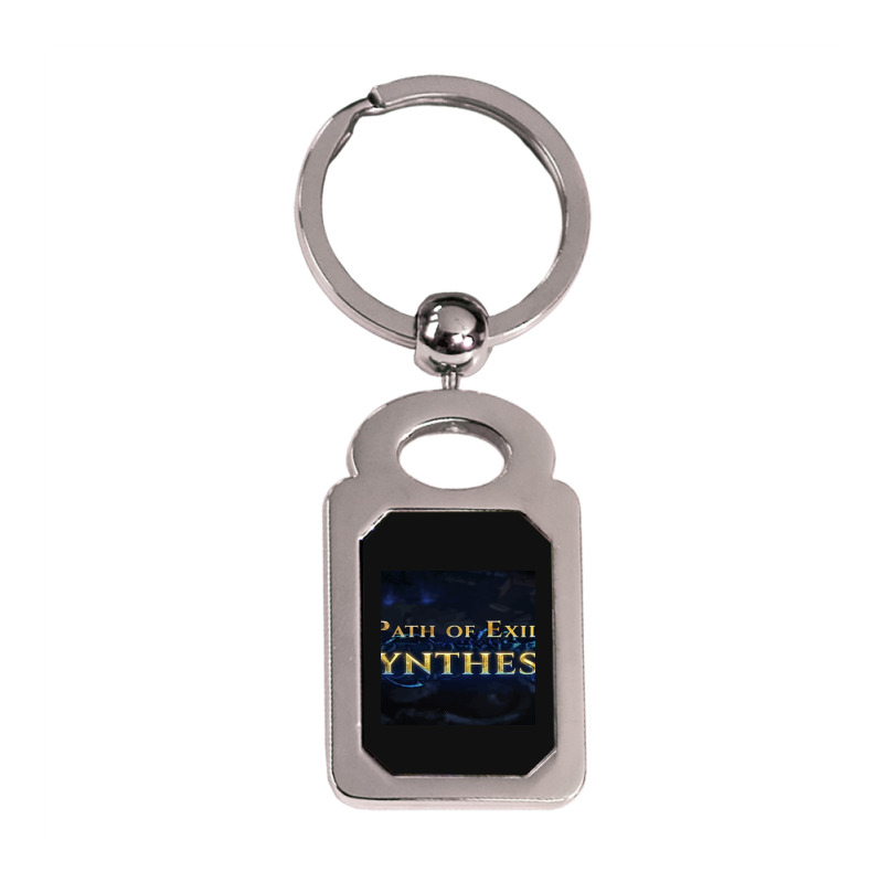 Path Of Exile Synthesis League Silver Rectangle Keychain | Artistshot