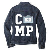 Camp First Aid Kit  Camping Ladies Denim Jacket | Artistshot