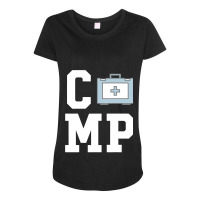 Camp First Aid Kit  Camping Maternity Scoop Neck T-shirt | Artistshot