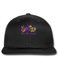 Peace Love King Cake Shirt A Mardi Gras Party Carnival Gifts T Shirt Printed Hat | Artistshot