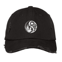 White And Black Dragon Phoenix Yin Yang Vintage Cap | Artistshot