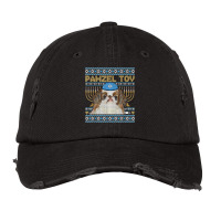 Pawzel Tov Jewish Japanese Chin Dog Funny Hanukkah T Shirt Vintage Cap | Artistshot