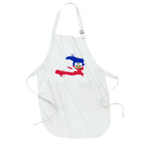 Haiti Map Flag Drawing Line Art Full-length Apron | Artistshot