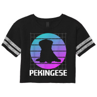 Retro Pekingese Dog Lover T Shirt Scorecard Crop Tee | Artistshot