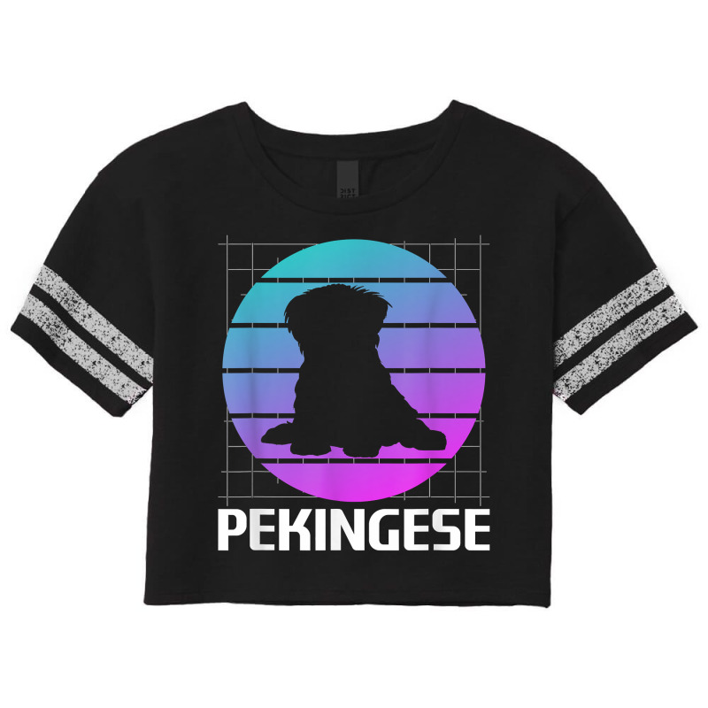 Retro Pekingese Dog Lover T Shirt Scorecard Crop Tee by prix5d5gosson | Artistshot