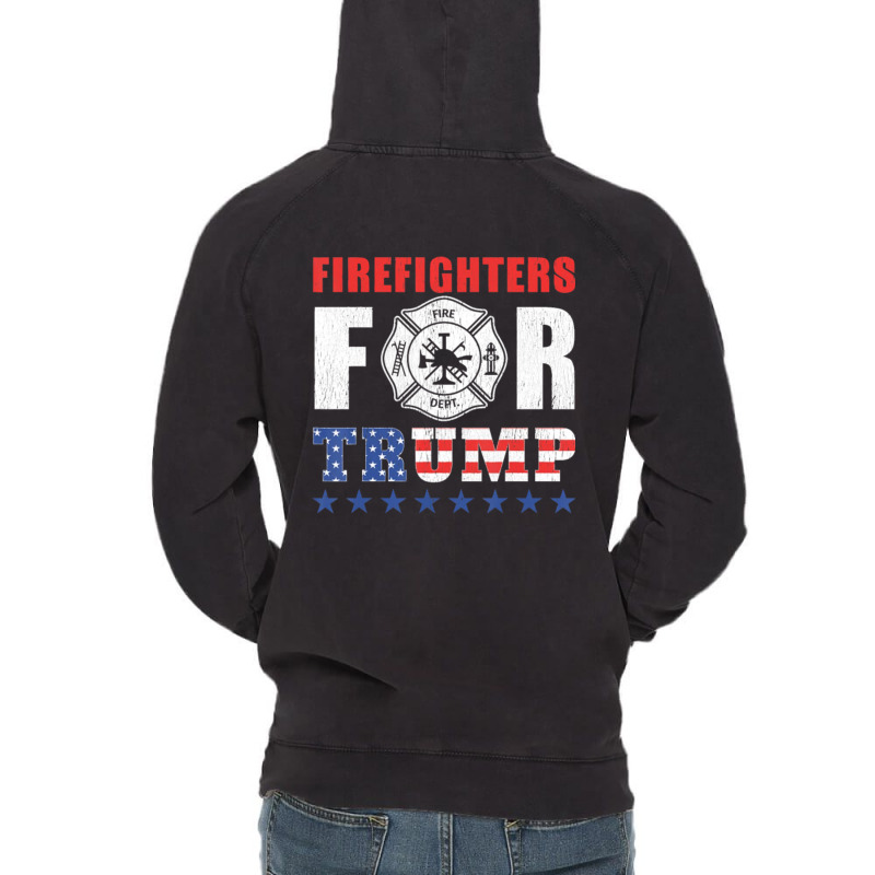 Firefighters For Trump Vintage Hoodie | Artistshot