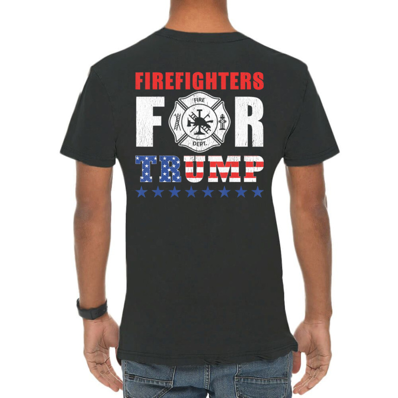 Firefighters For Trump Vintage T-shirt | Artistshot