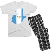 Guatemala Map Flag Drawing Line Art Men's T-shirt Pajama Set | Artistshot