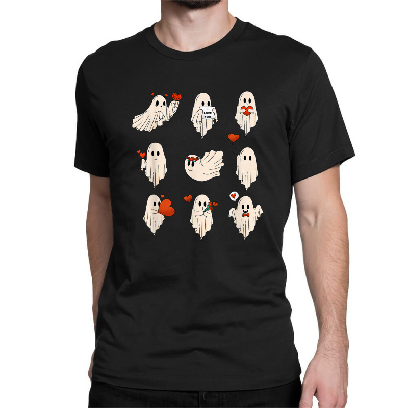 Ghost Valentines, Spooky Valentine's Day Classic T-shirt by Curtis B McCraw | Artistshot