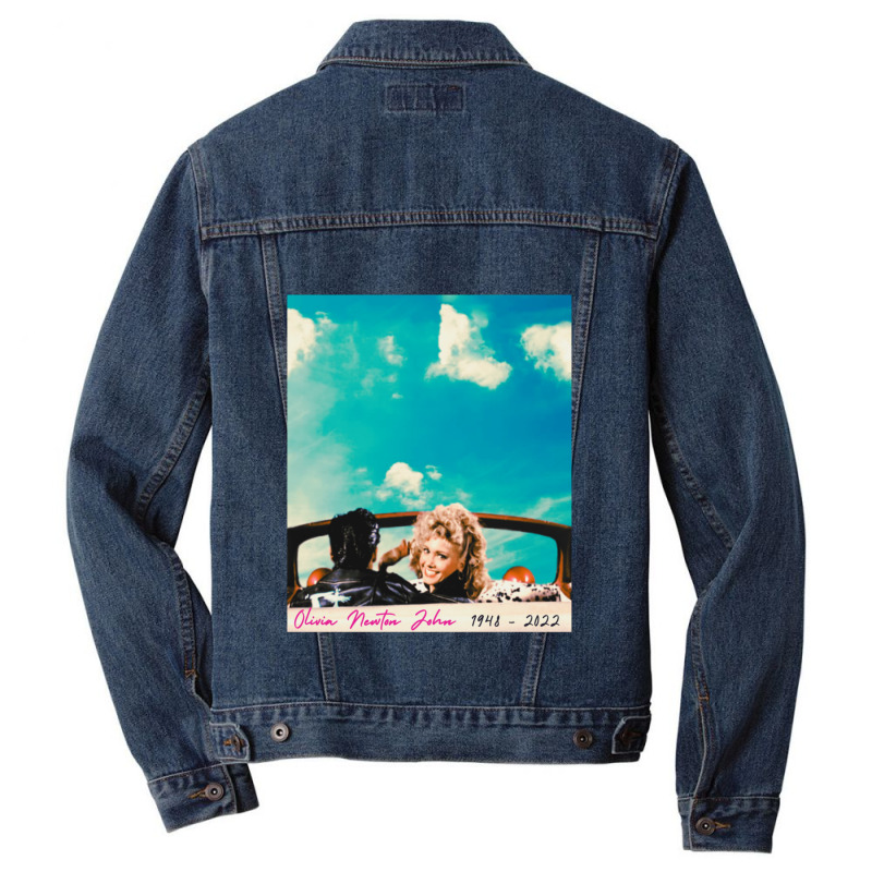 Rip Olivia Newton John 2022 Men Denim Jacket | Artistshot