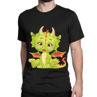 Sugar Cute Baby Dragon Green Dragon 1 Classic T-shirt | Artistshot