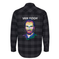 Van Gogh Pop Art Wpap Flannel Shirt | Artistshot