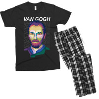 Van Gogh Pop Art Wpap Men's T-shirt Pajama Set | Artistshot