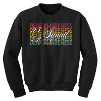 95 Db Squad Hand Sign Language Hearing Loss Awareness T Shirt Youth Sweatshirt | Artistshot