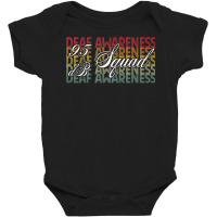 95 Db Squad Hand Sign Language Hearing Loss Awareness T Shirt Baby Bodysuit | Artistshot