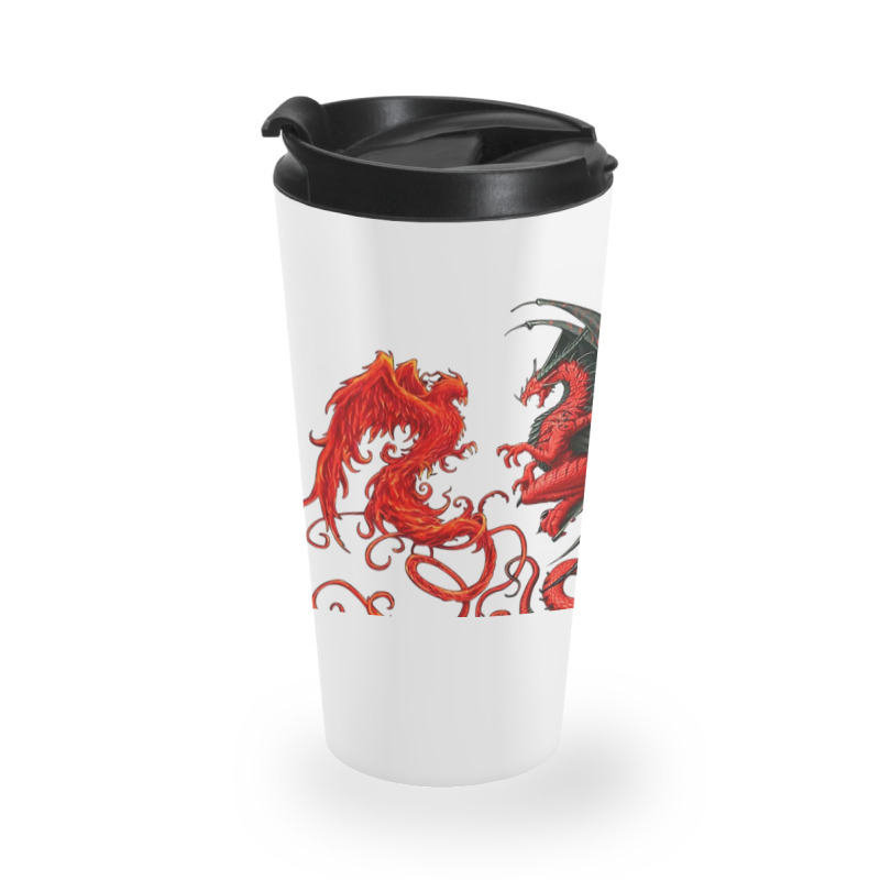 Phoenix Dragon Heart Lover Travel Mug | Artistshot