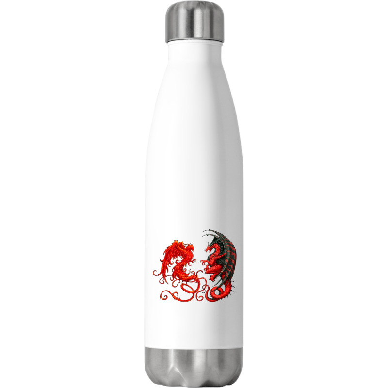 Phoenix Dragon Heart Lover Stainless Steel Water Bottle | Artistshot