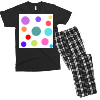 Different Colours And Sizes Circles On White Paper Men's T-shirt Pajama Set | Artistshot