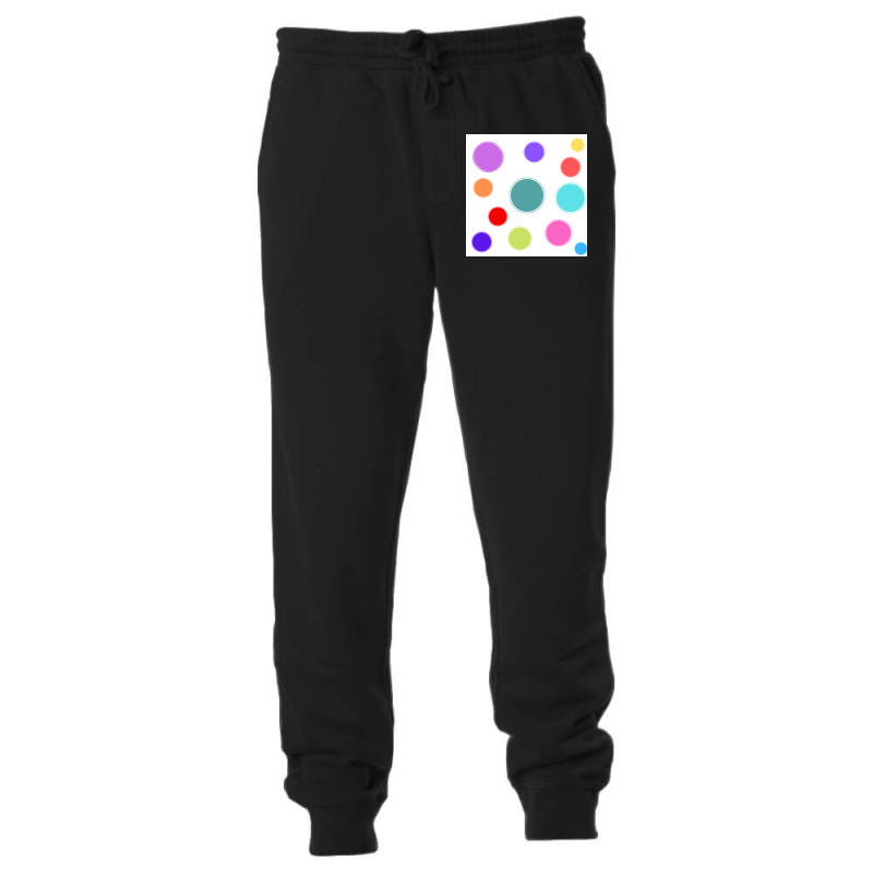 Different Colours And Sizes Circles On White Paper Unisex Jogger | Artistshot