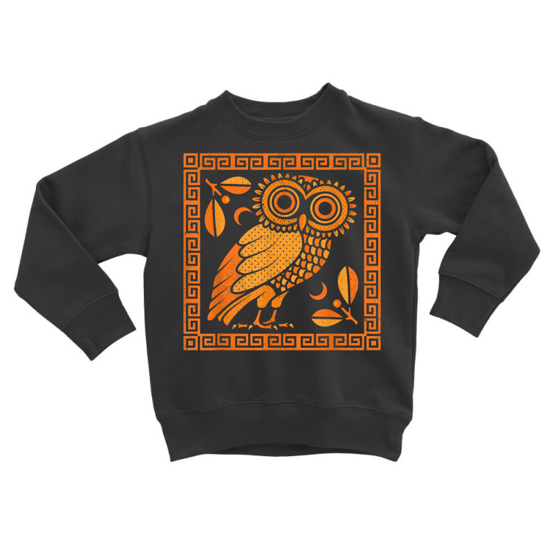 Pottery Greece Ceramic Artist Greek Owl Of Athena T Shirt Toddler Sweatshirt | Artistshot