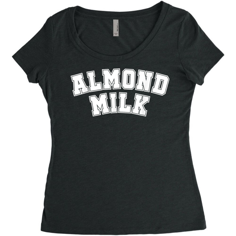 Almond Milk Retro Sports Arch Almond Milk T Shirt Women's Triblend Scoop T-shirt by lugarffflemmb | Artistshot