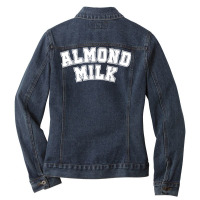 Almond Milk Retro Sports Arch Almond Milk T Shirt Ladies Denim Jacket | Artistshot