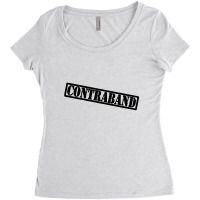 Nff Contraband Black Design Women's Triblend Scoop T-shirt | Artistshot