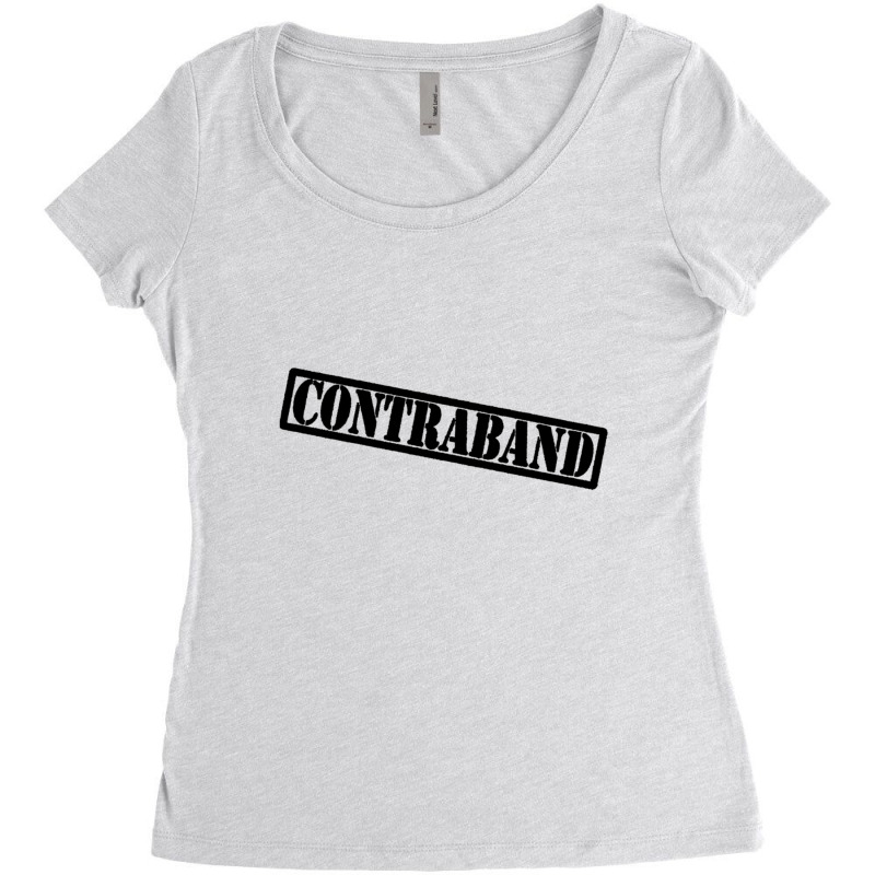 Nff Contraband Black Design Women's Triblend Scoop T-shirt by aikhangawade | Artistshot