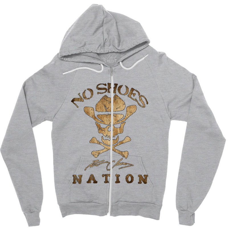 No Shoes Nation Zipper Hoodie | Artistshot