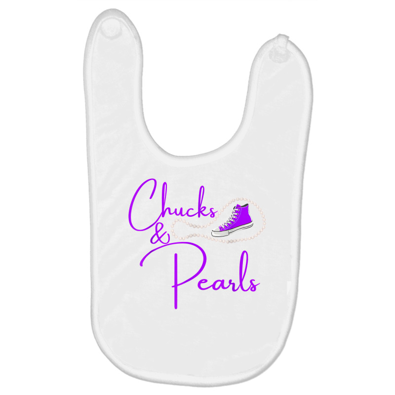 Chucks And Pearls Rhinestone Shoe Hbcu Black Girl Magic Purp T Shirt Baby Bibs by corrinwpxbilal | Artistshot