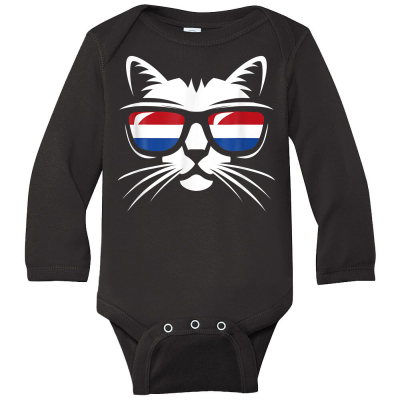 Cat Netherlands Roots Dutch Holland Flag T Shirt Long Sleeve Baby Bodysuit | Artistshot