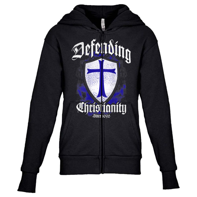 Crusader Knights Templar Warrior Of God Defending T Shirt Youth Zipper Hoodie | Artistshot